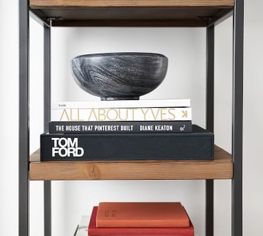 Malcolm Tall Bookcase, Glazed Pine, 18.5"L x 77"H - Image 1