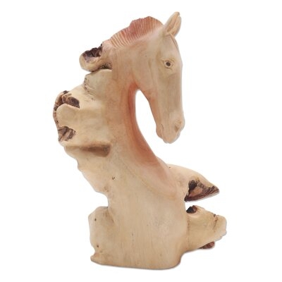 Neston Horse Head And Wood Sculpture - Image 0