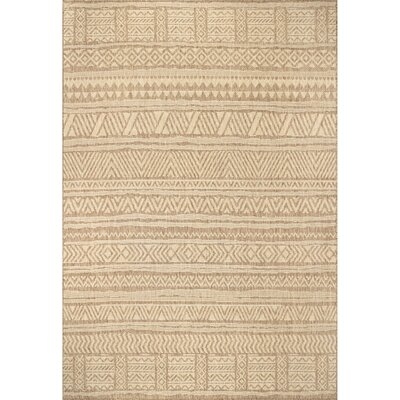 Chevron Beige Indoor / Outdoor Area Rug - Image 0