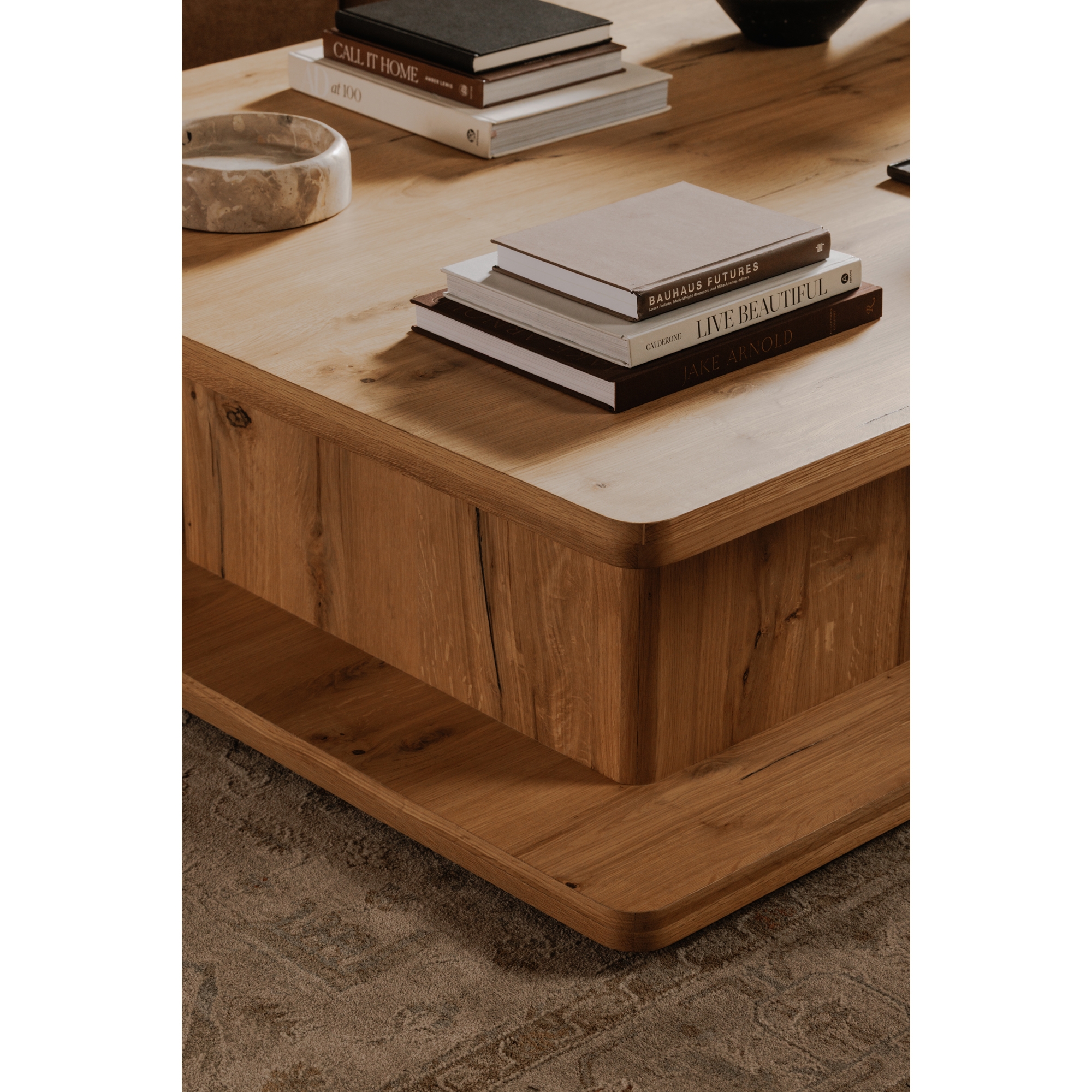 Casey Large Coffee Table Rustic Oak - Image 7