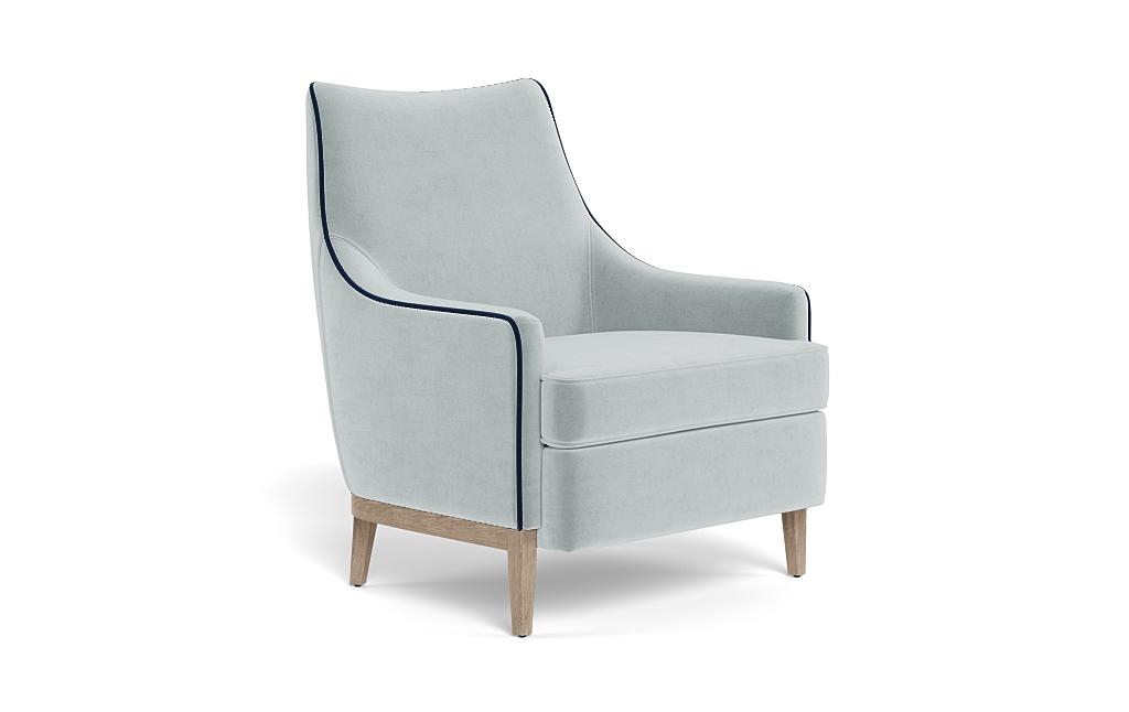 Kingsley Accent Chair with Contrast Piping - Image 1