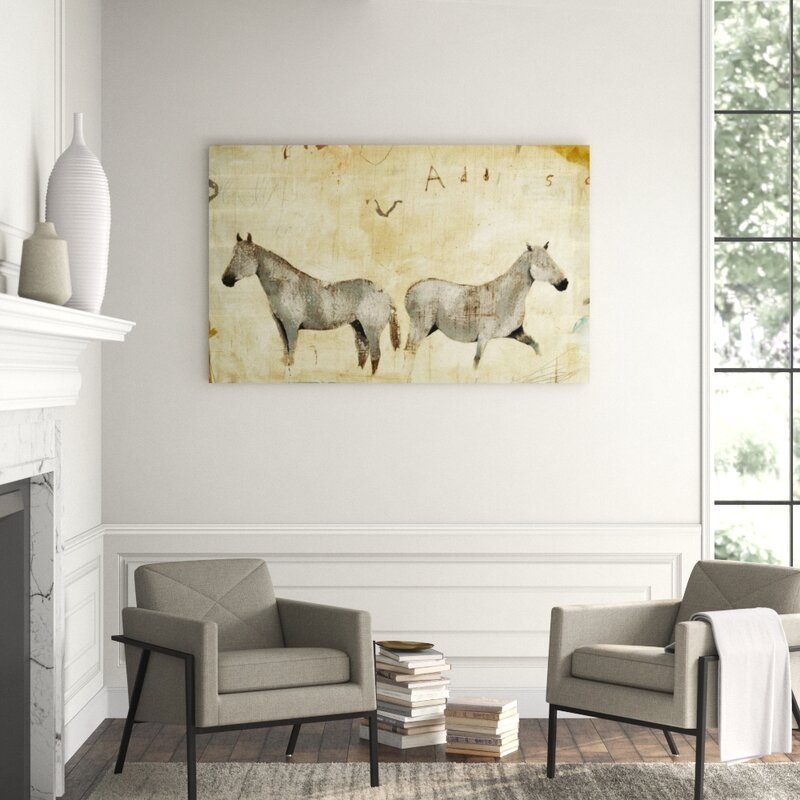 Chelsea Art Studio Equine Dance II by Patrick Wright - Graphic Art on Canvas - Image 0