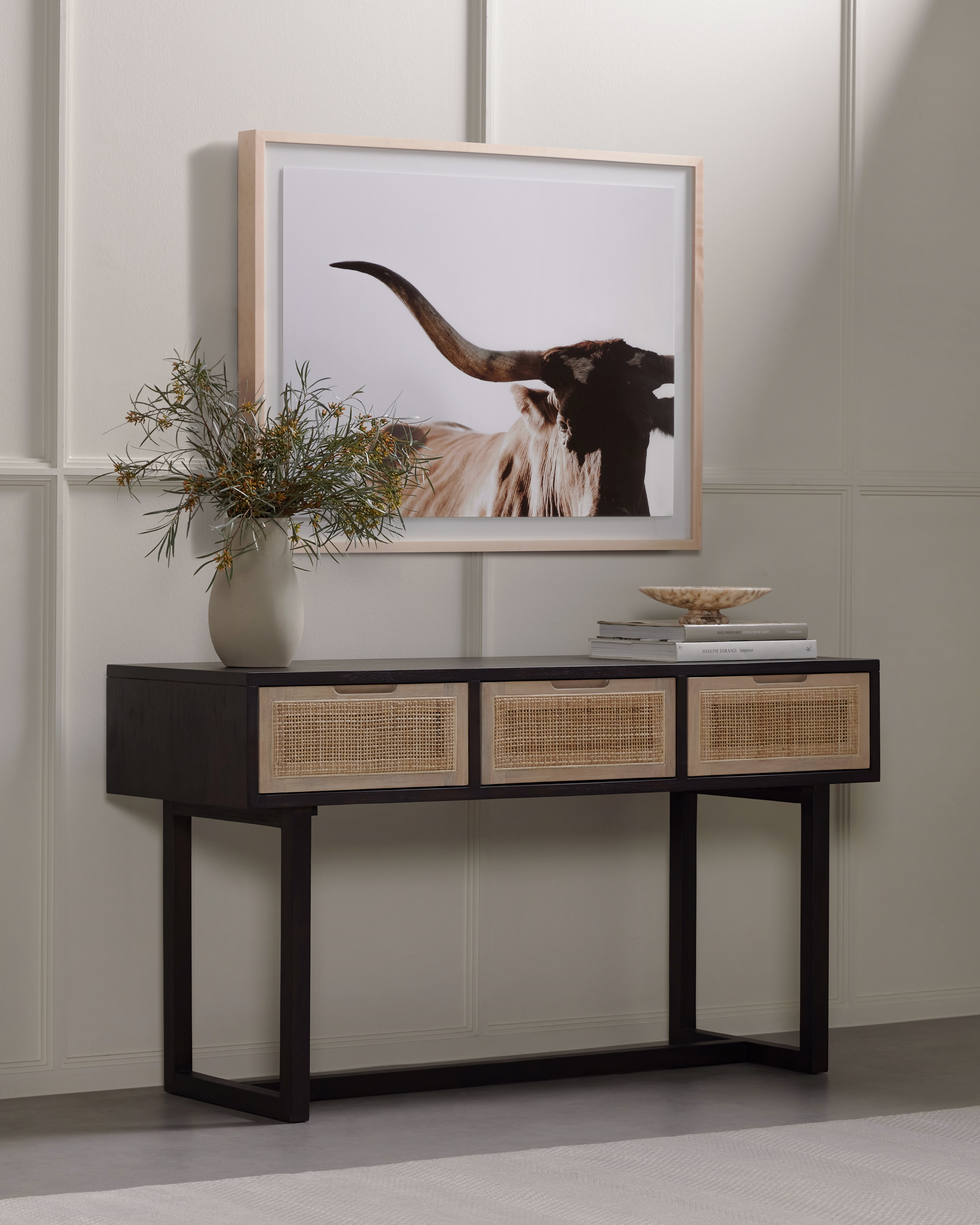 Clarita Console Table-Black Mango - Image 13