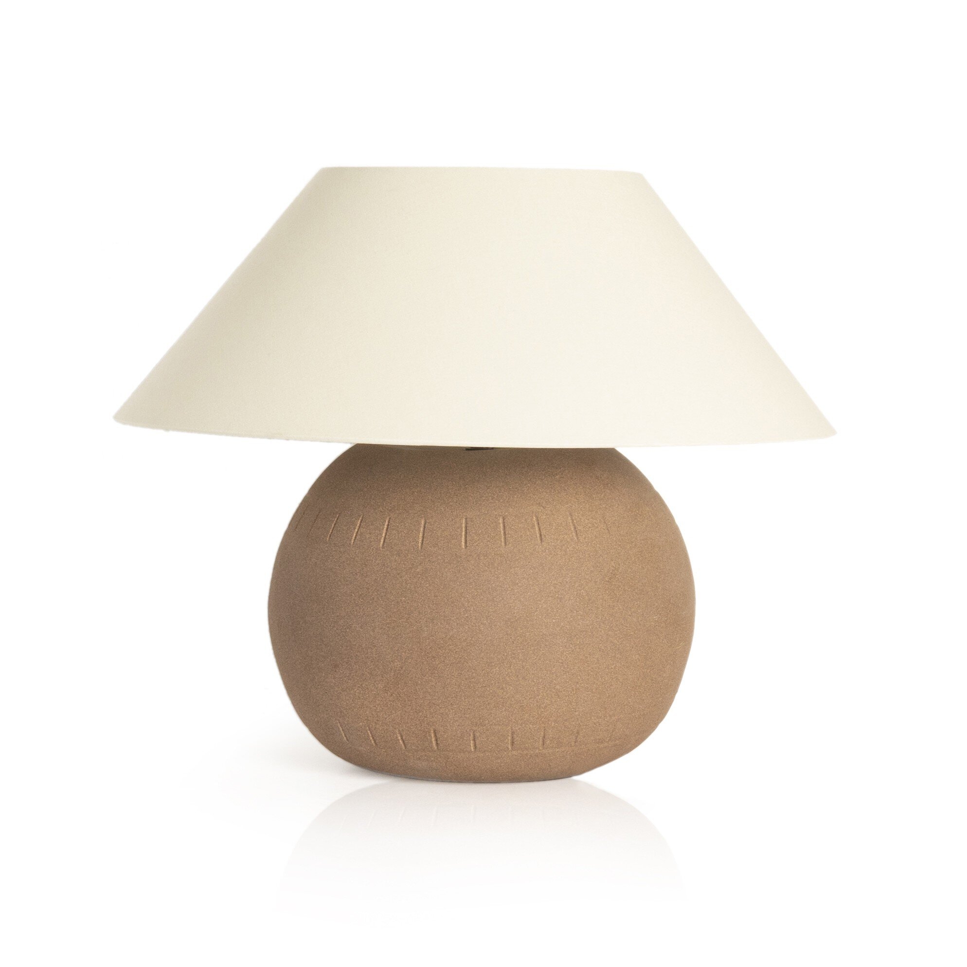 Honus Table Lamp - Dark Sand Porcelain Ceramic - Image 0