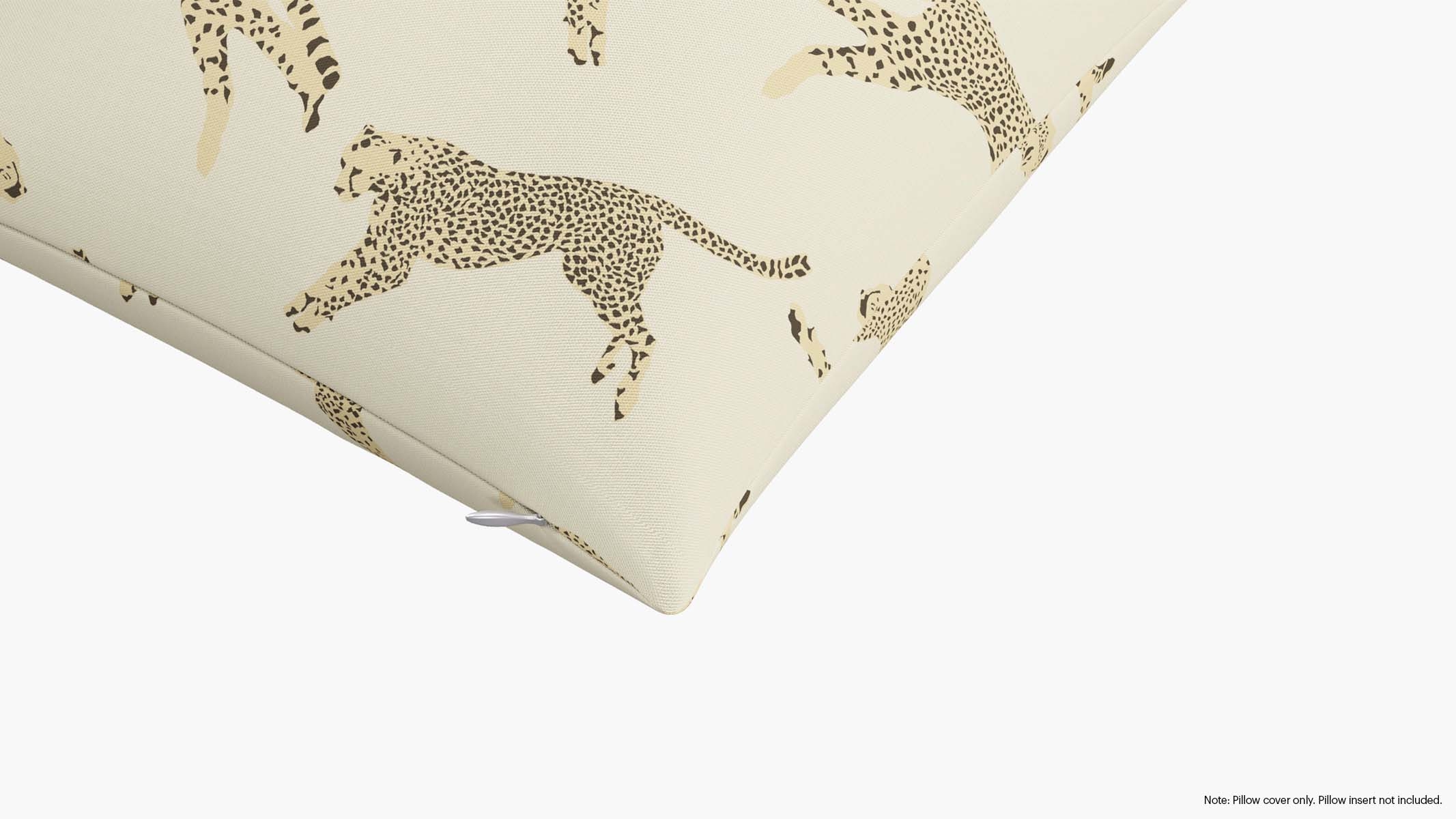 Throw Pillow Cover 18", Desert Cheetah, 18" x 18" - Image 1
