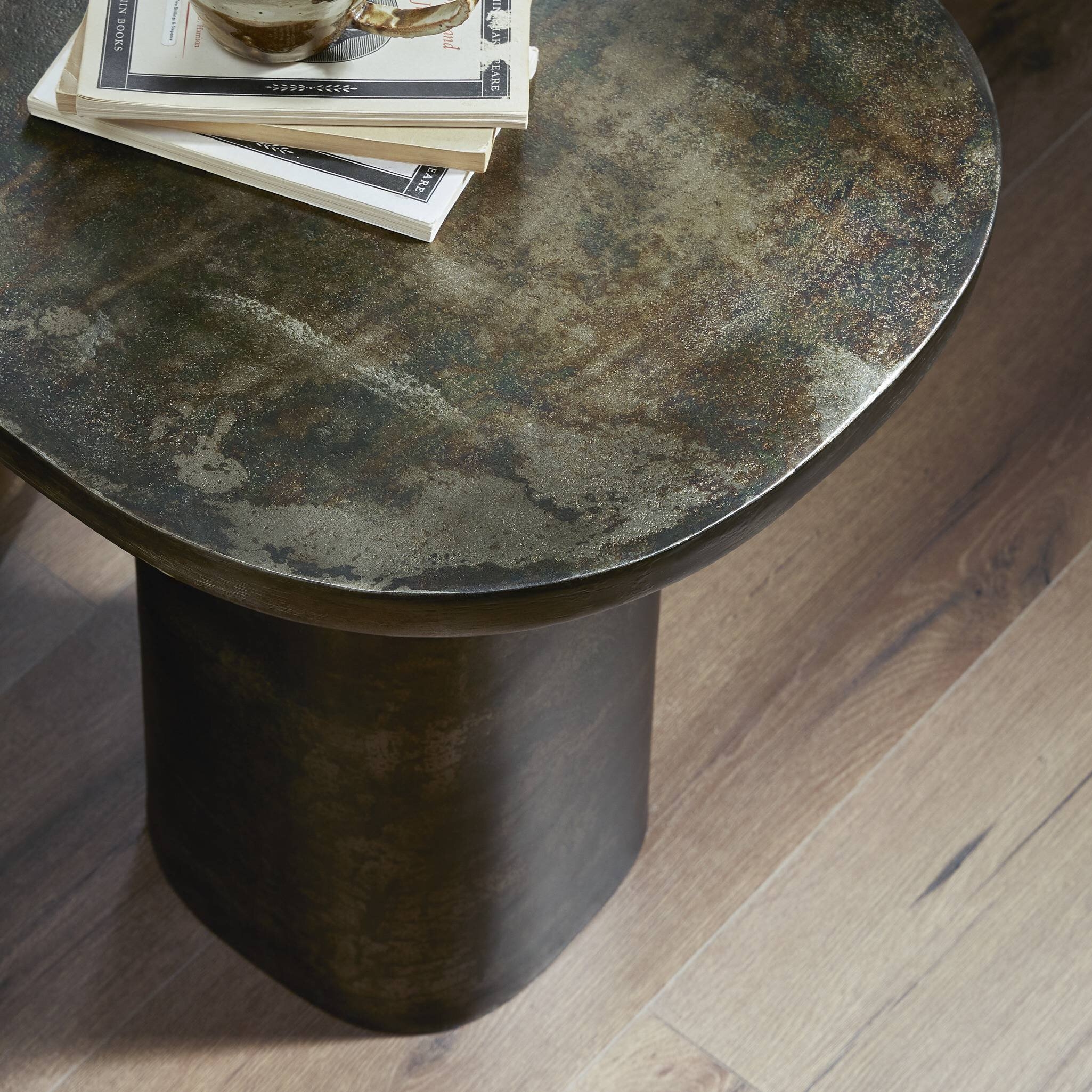 Odessa End Table - Distressed Bronze - Image 10