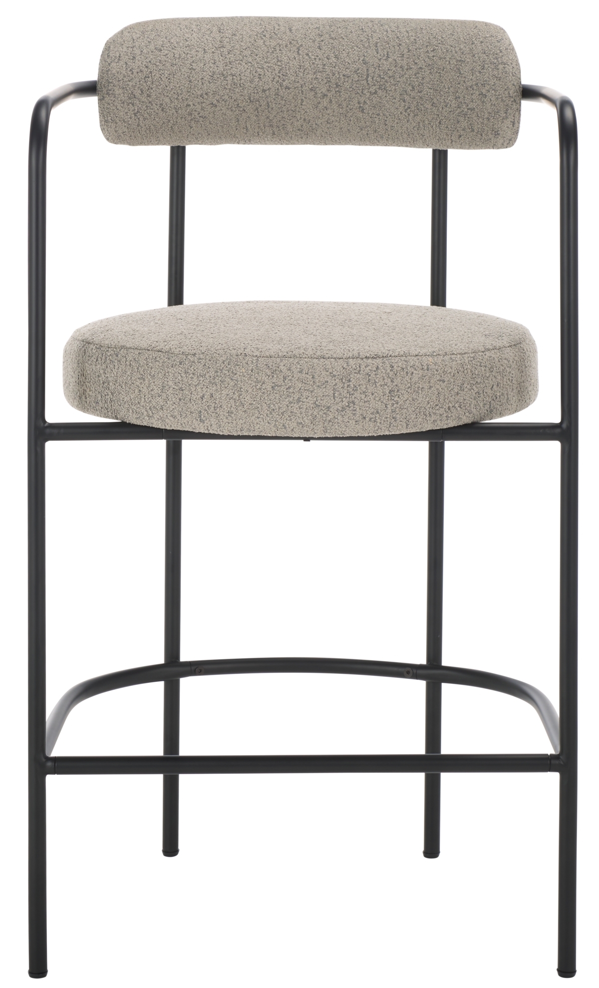 Andrean Arm Counter Stool - Grey / Black - Image 0