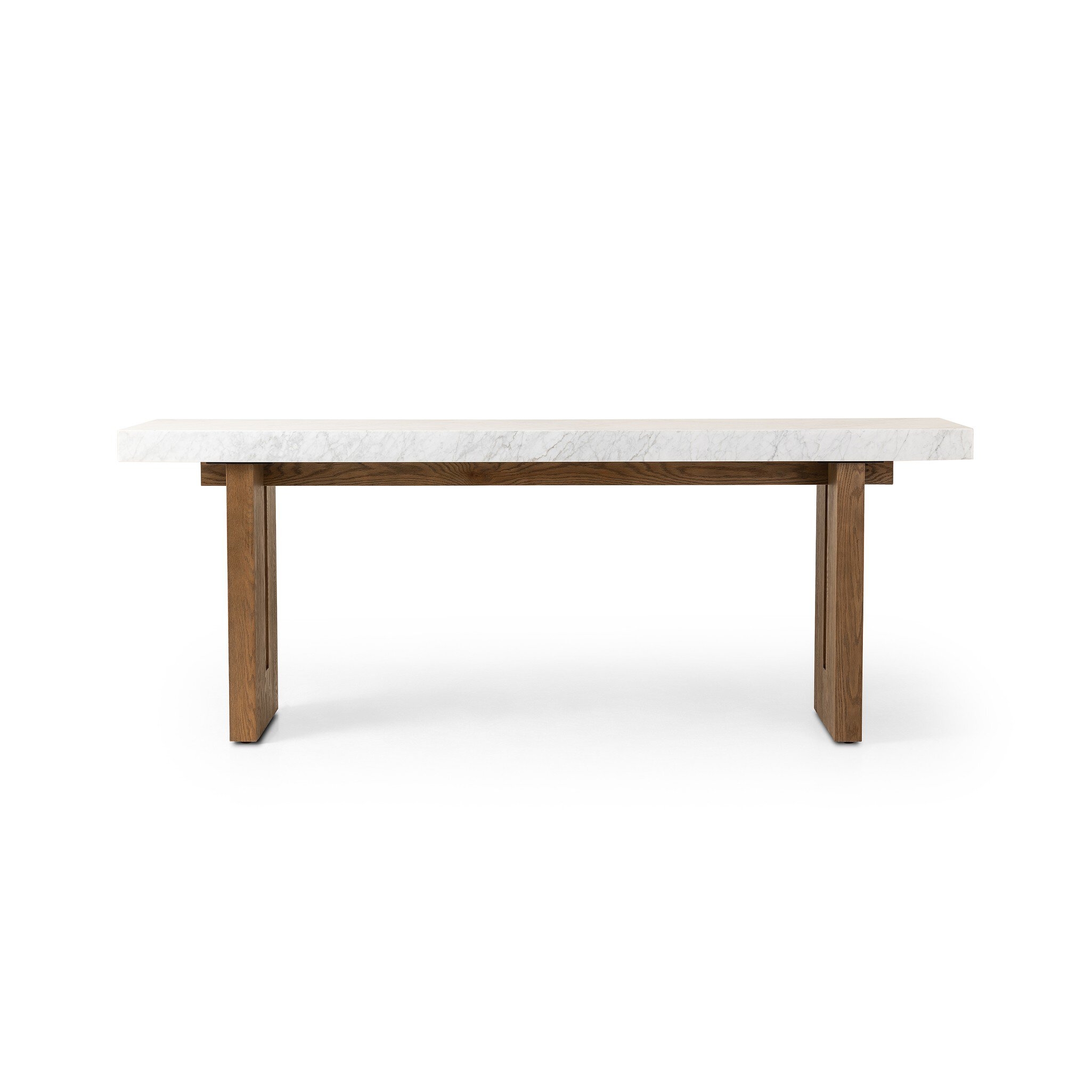 Olympia Console Table - White Carrara Marble - Image 2