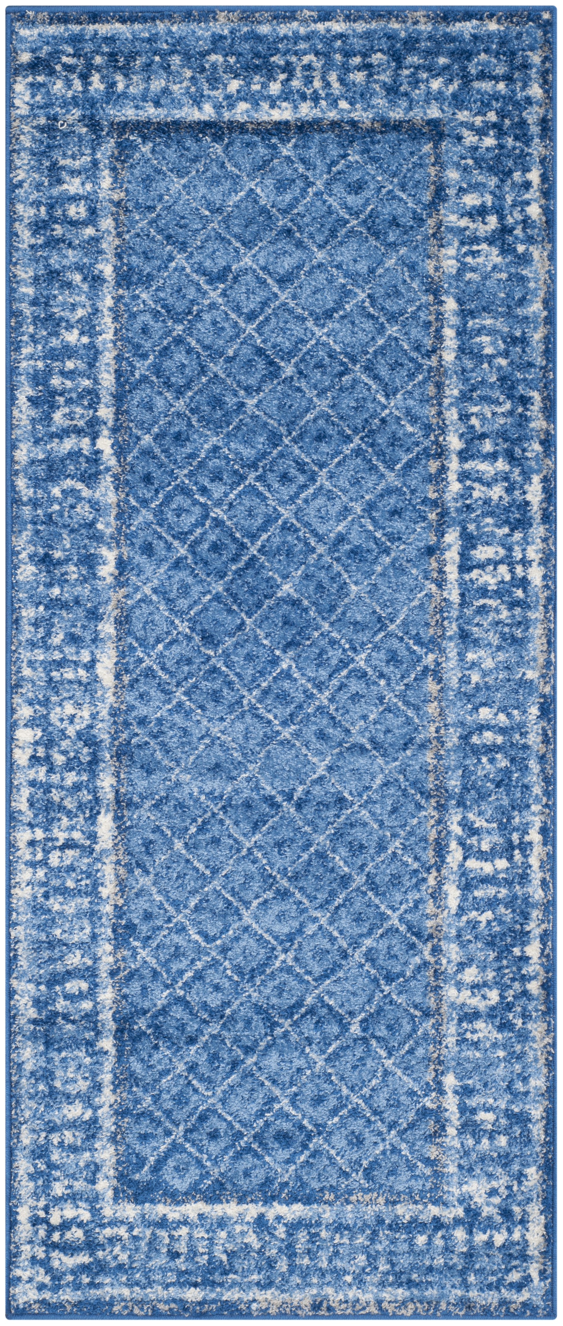 Arlo Home Woven Area Rug, ADR110F, Light Blue/Dark Blue,  2' 6" X 6' - Image 0