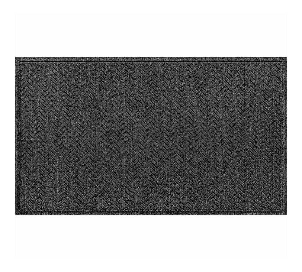 Waterhog Chevron Doormat, 3 x 5', Charcoal - Image 0