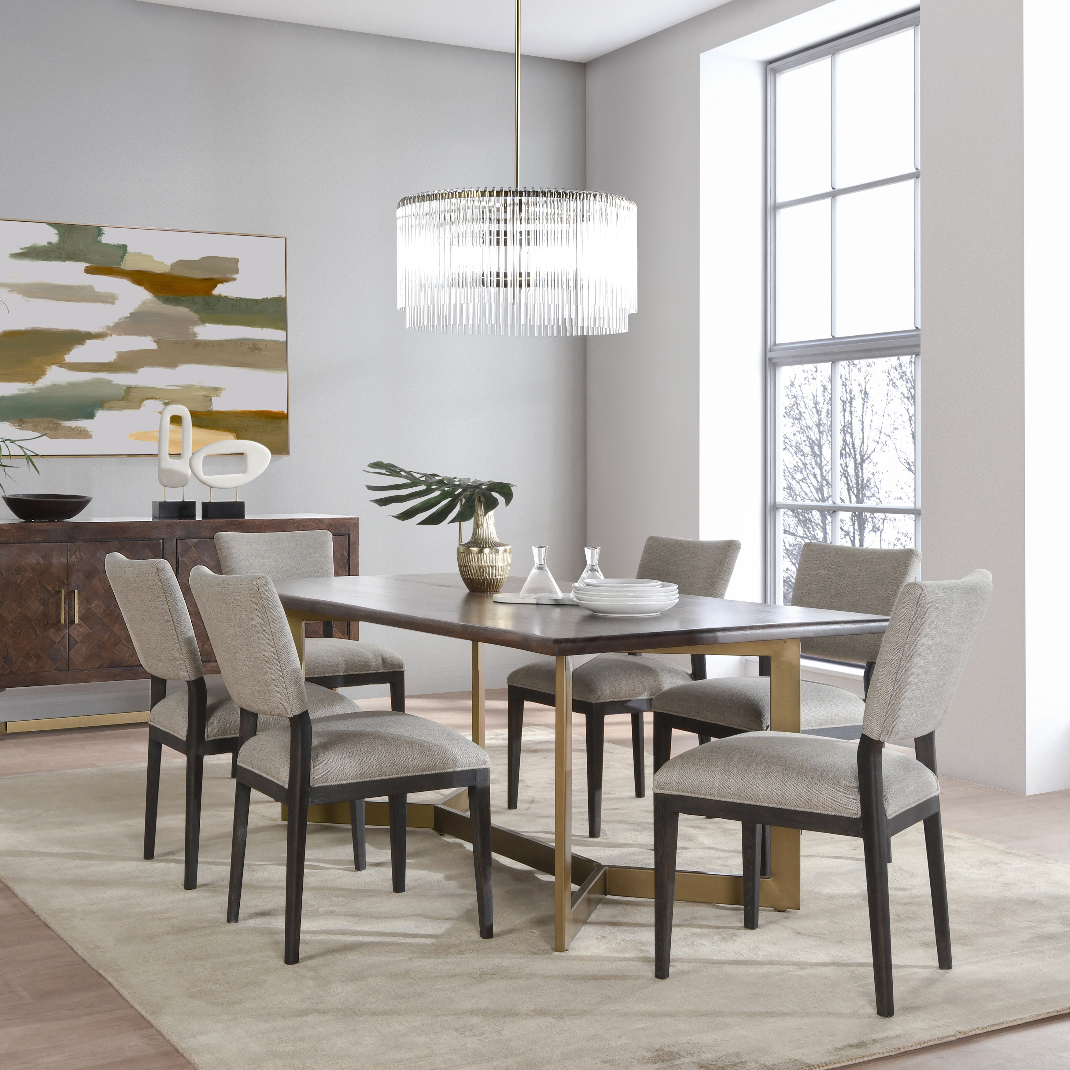 Maeve Chandelier Crystal/Brass - Image 6