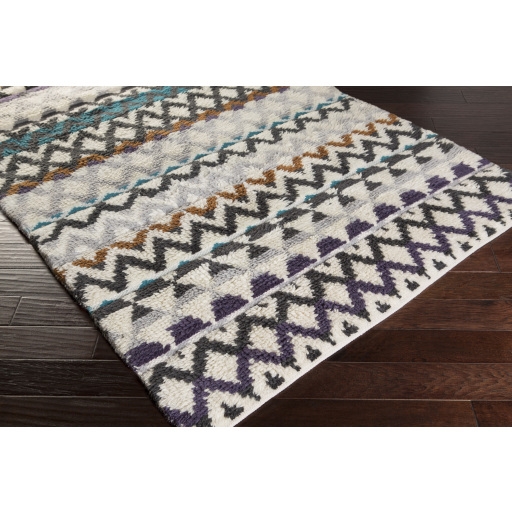 Atticus Black Indoor 2' x 3' Handmade Rug - Image 2