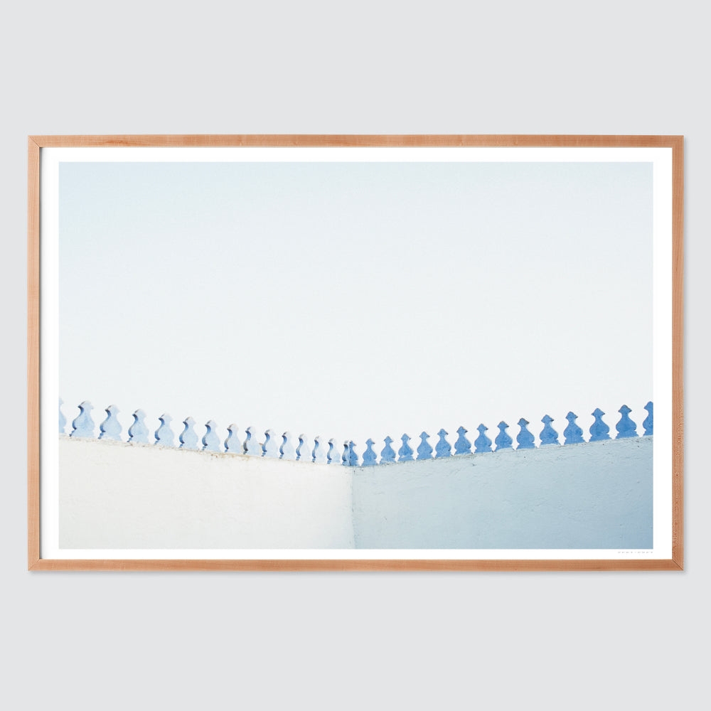 The Citizenry Blue City .02 Wall Art Natural Frame | 30" x 45" - Image 5