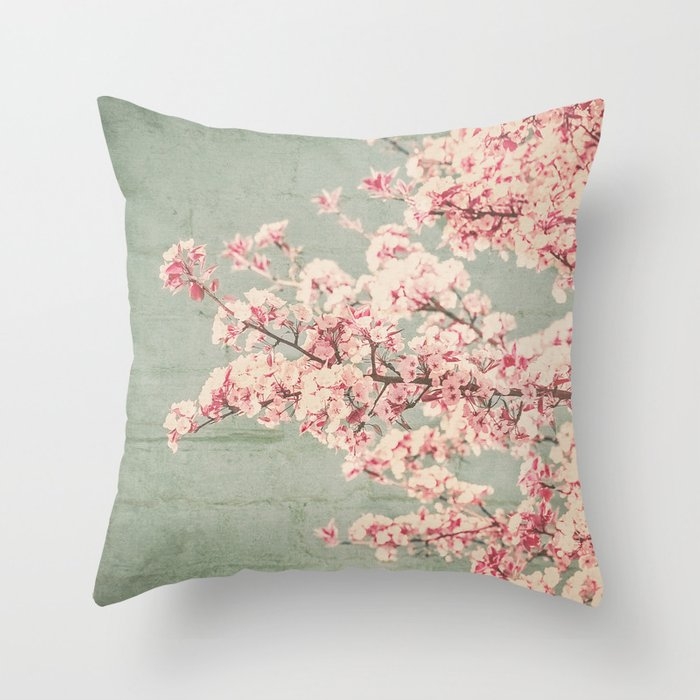 Wallflowers Couch Throw Pillow by Christina Lynn Williams - Cover (18" x 18") with pillow insert - Outdoor Pillow - Image 0