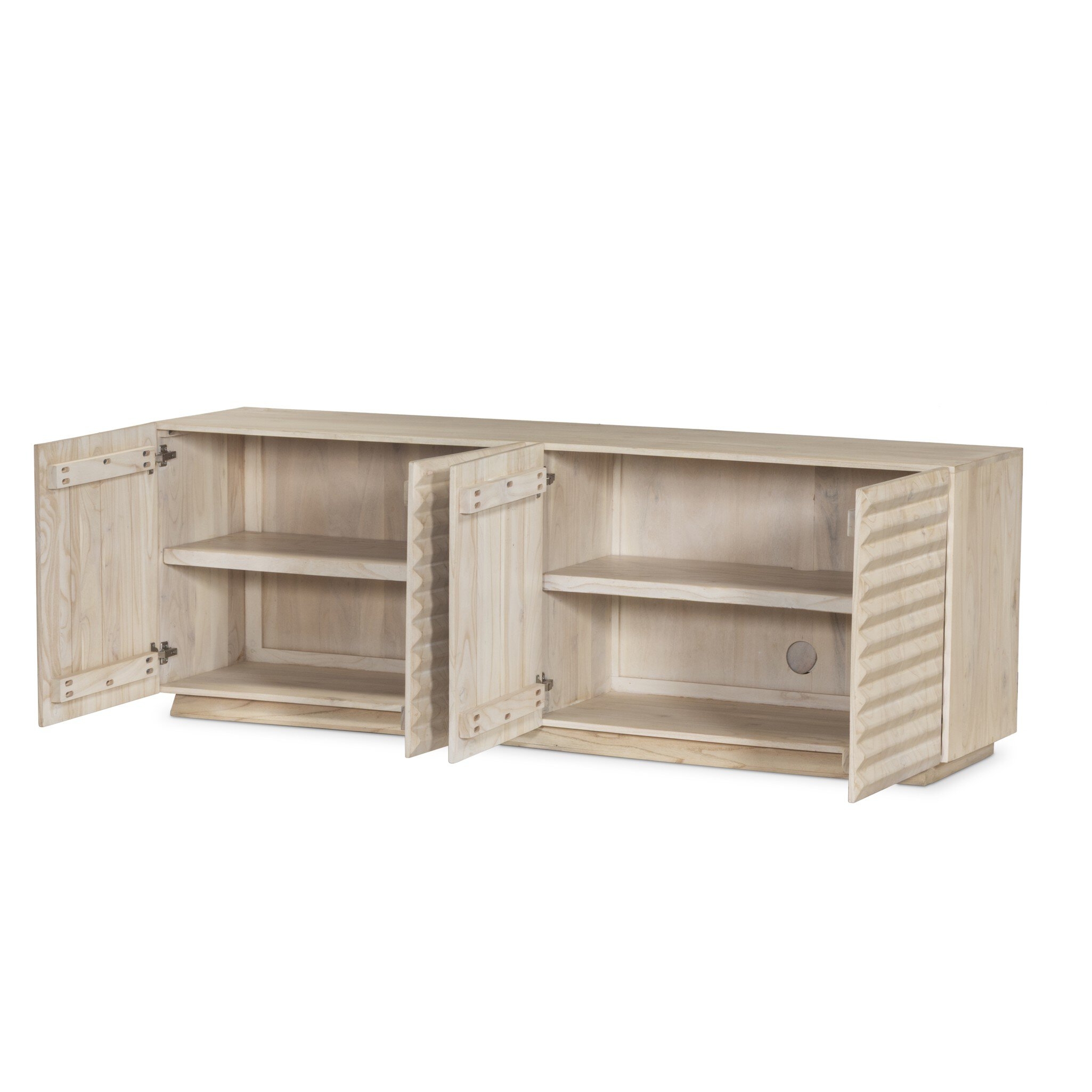 Tussac Media Console - Natural White Neem - Image 7