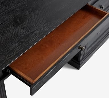 Livingston Desk &amp; Bookcase Set, Brown Wash - Image 3