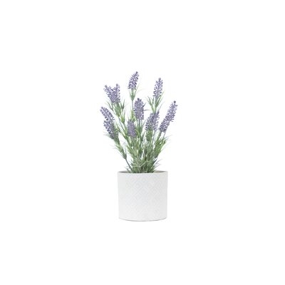 11.14" Artificial Flowering Plant in Pot - Image 0