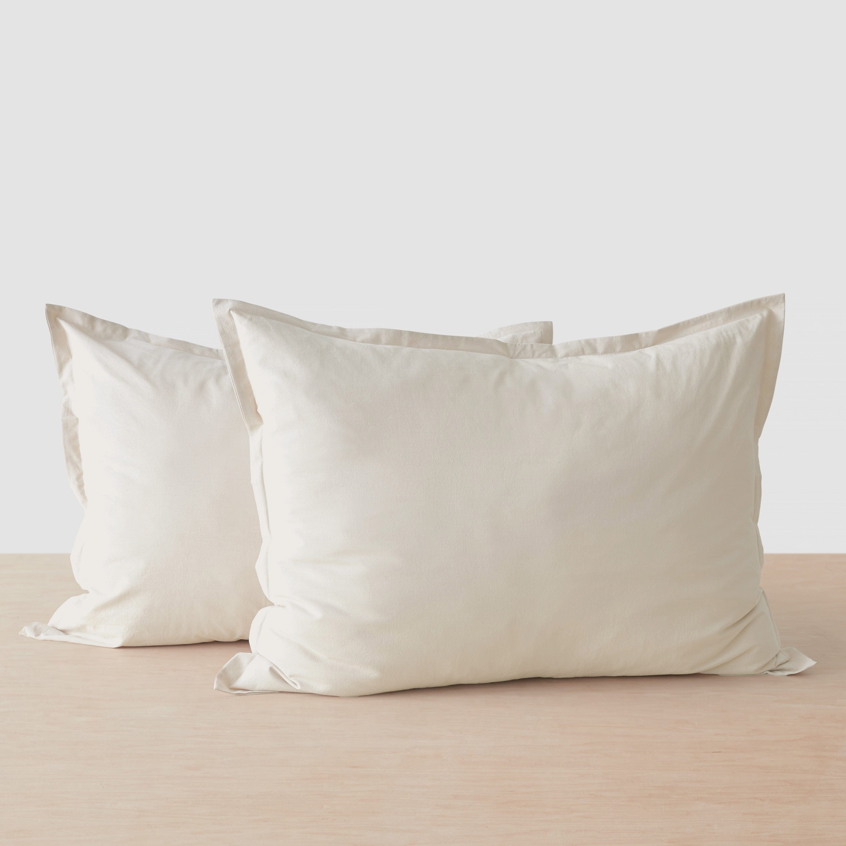 The Citizenry Stonewashed Organic Cotton Percale Duvet Cover | Full/Queen | Duvet Only | Ivory - Image 8