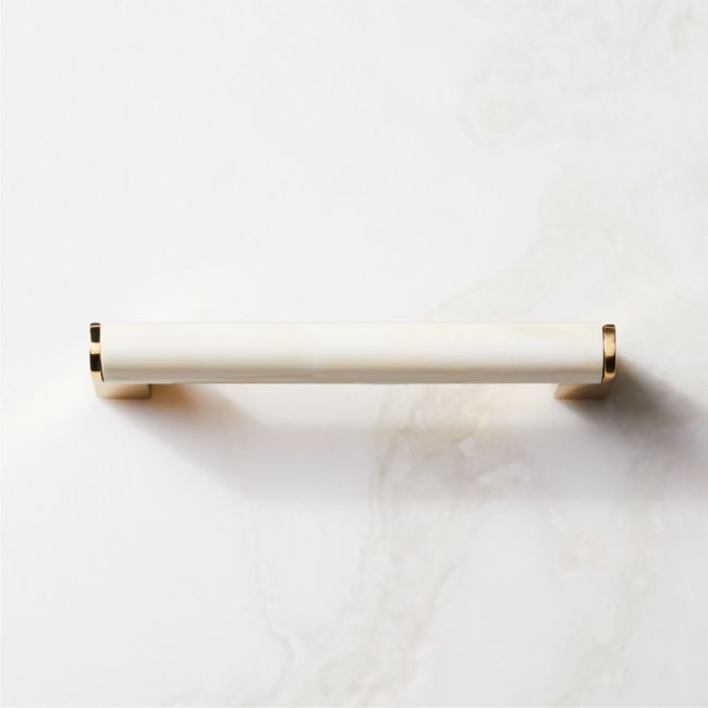 Suri Unlacquered Brass and Ivory Bone Handle 5" - Image 0
