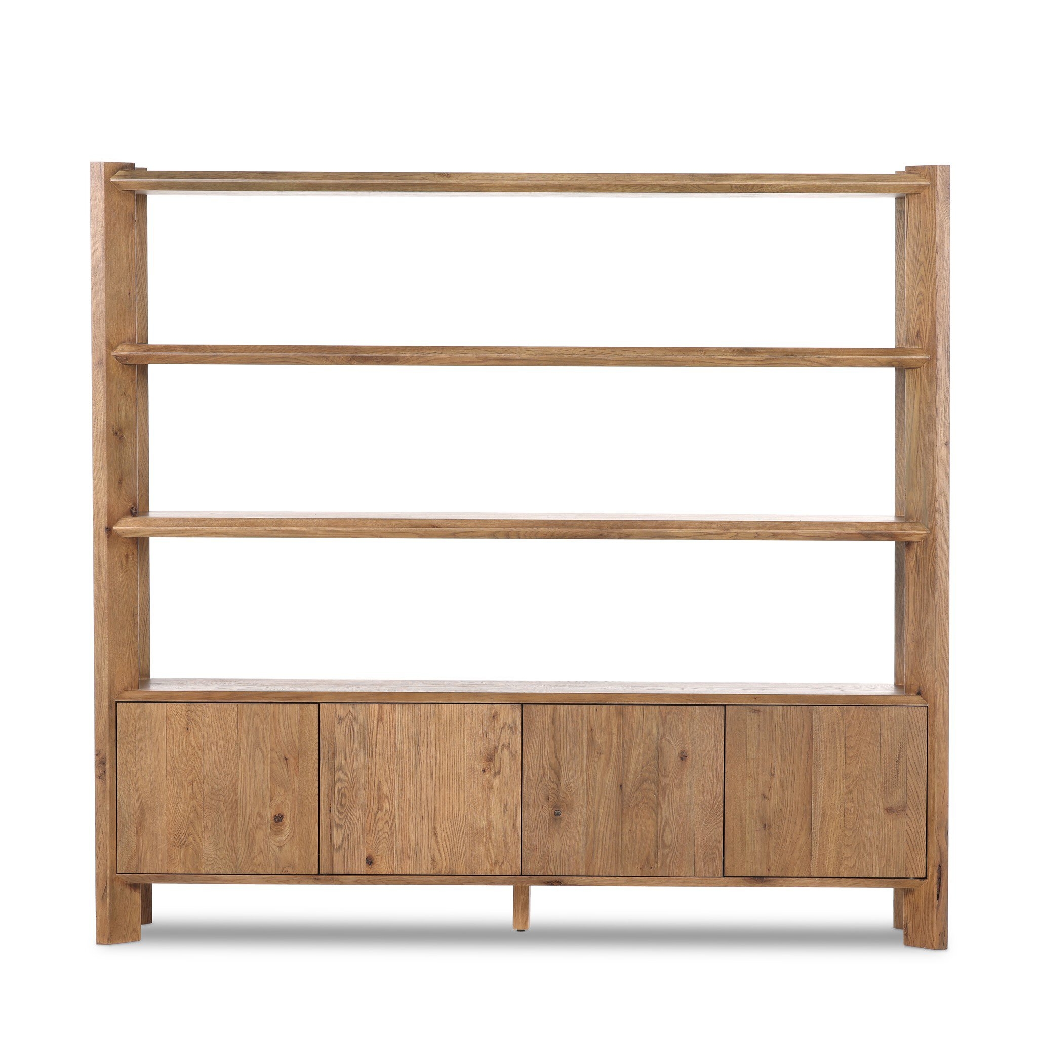 Orwin Wide Bookshelf - Worn Oak - Image 0