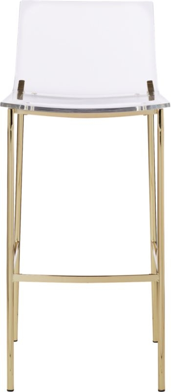 Chiaro Clear Counter Stool Gold - Image 7