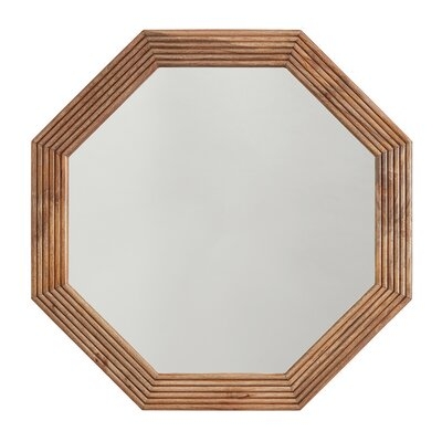 Dhruv Wood Coastal Accent Mirror - Image 0