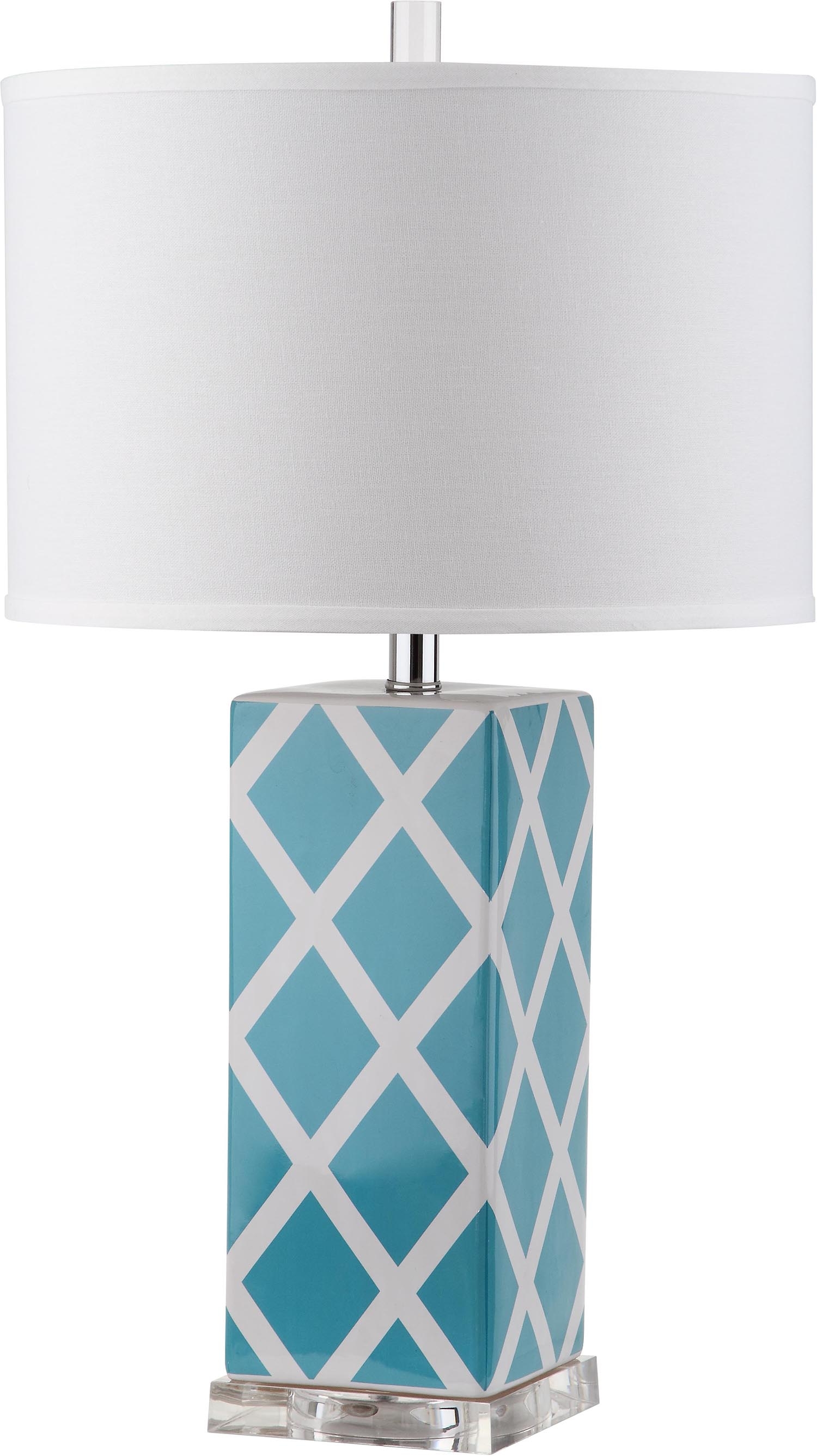 Garden 27-Inch H Lattice Table Lamp - Light Blue - Safavieh - Image 2