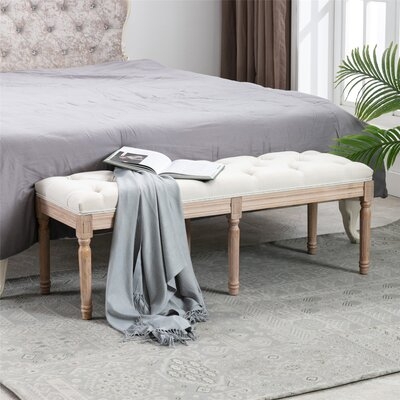 47.64" Wide Tufted Upholstered Bench - Image 0