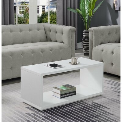 Haught Floor Shelf Coffee Table with Storage - Image 0