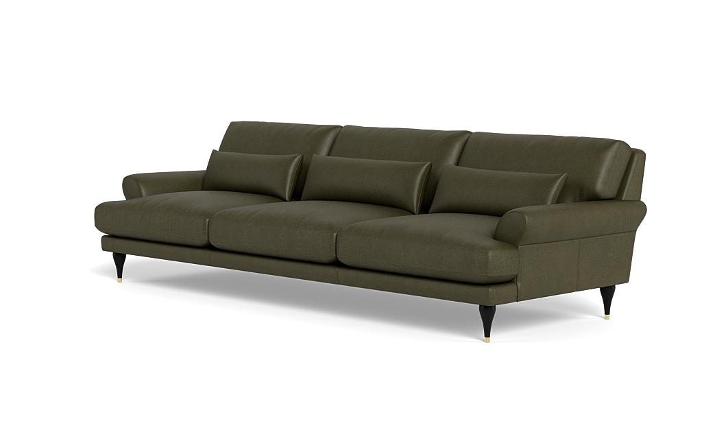Maxwell Leather 3-Seat Sofa by Apartment Therapy - Image 2