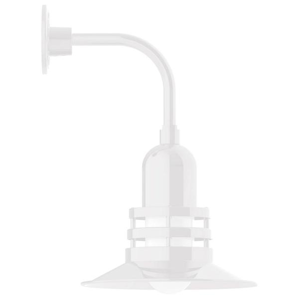 Olive Outdoor Curved Arm Wall Sconce - Image 0