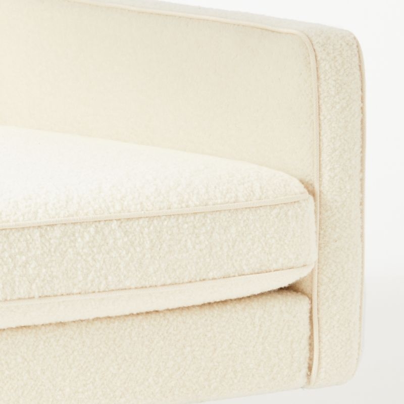 Bowtie Cream Wool Sofa Model 3127 - Image 5