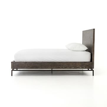 Washed Oak & Iron Bed - Queen - Image 3
