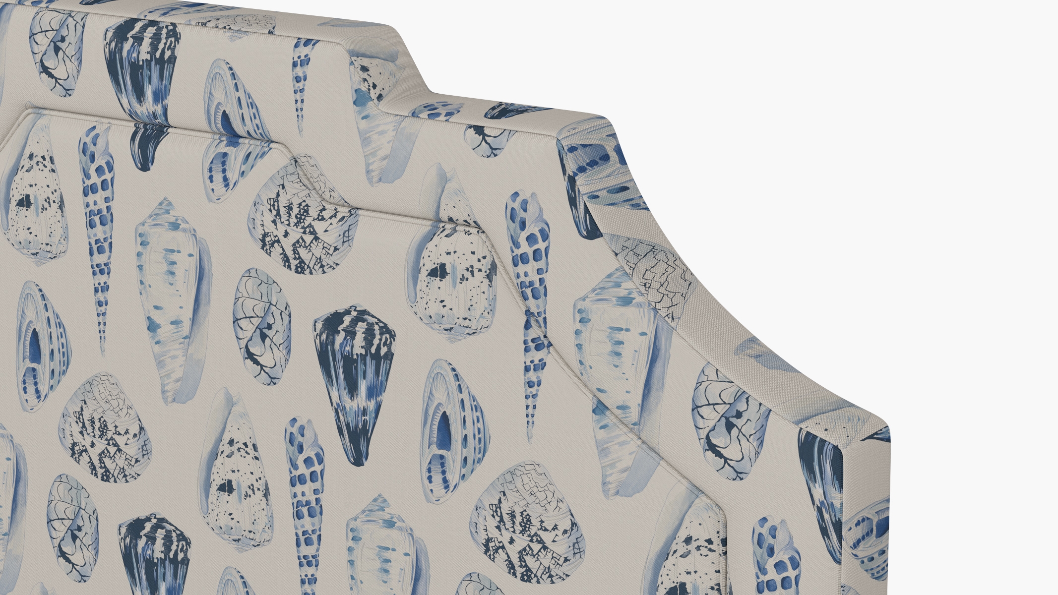 Art Deco Headboard, Porcelain Coquina, Full - Image 2