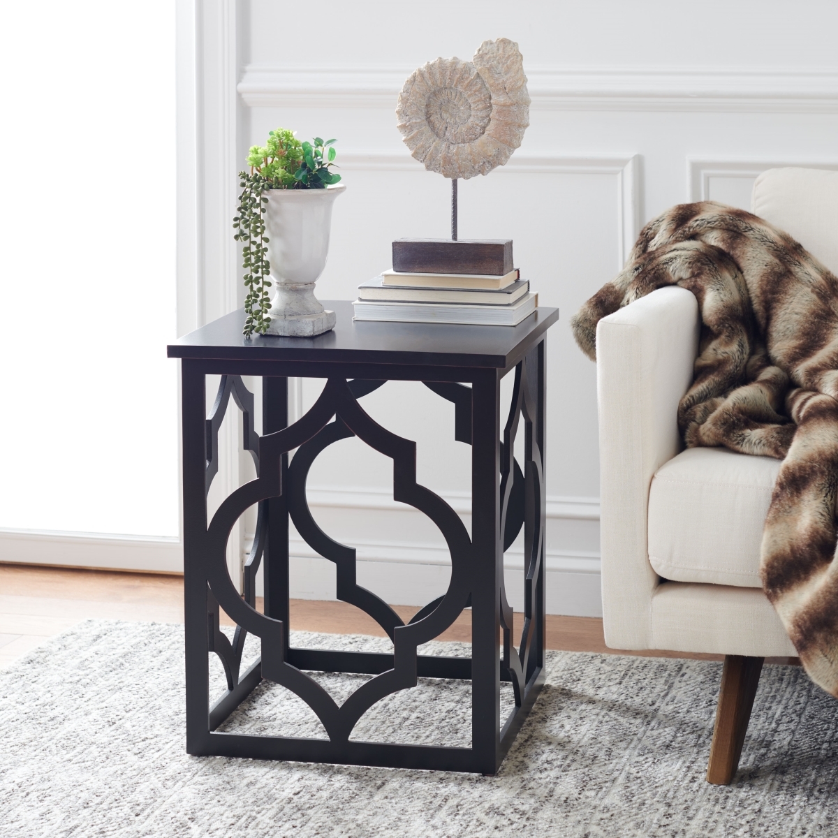 Milo End Table - Black - Safavieh - Image 1