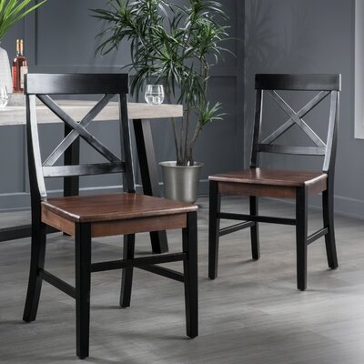 Hitz Solid Wood Cross Back Side Chair - Image 0