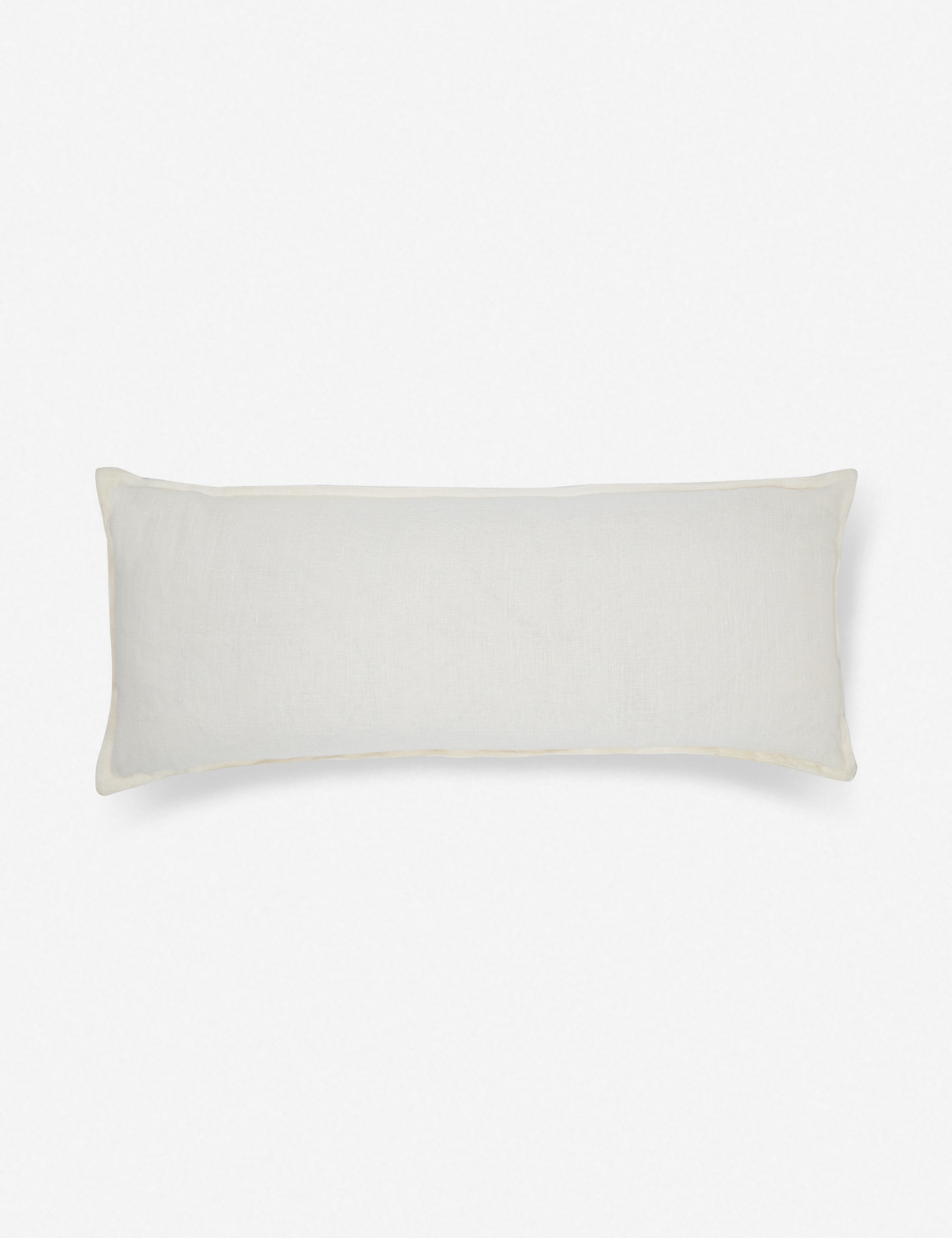 Arlo Linen Long Lumbar Pillow, Ivory - Image 1