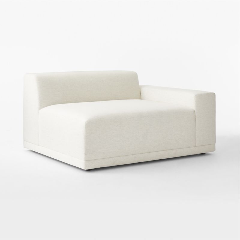 Faible White Performance Fabric Right-Arm Chair - Image 2