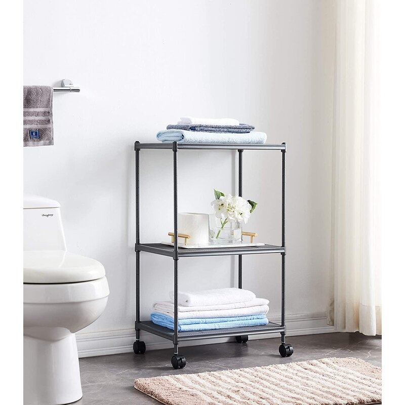 3-Tier Storage Shelves With Wheels - Image 2