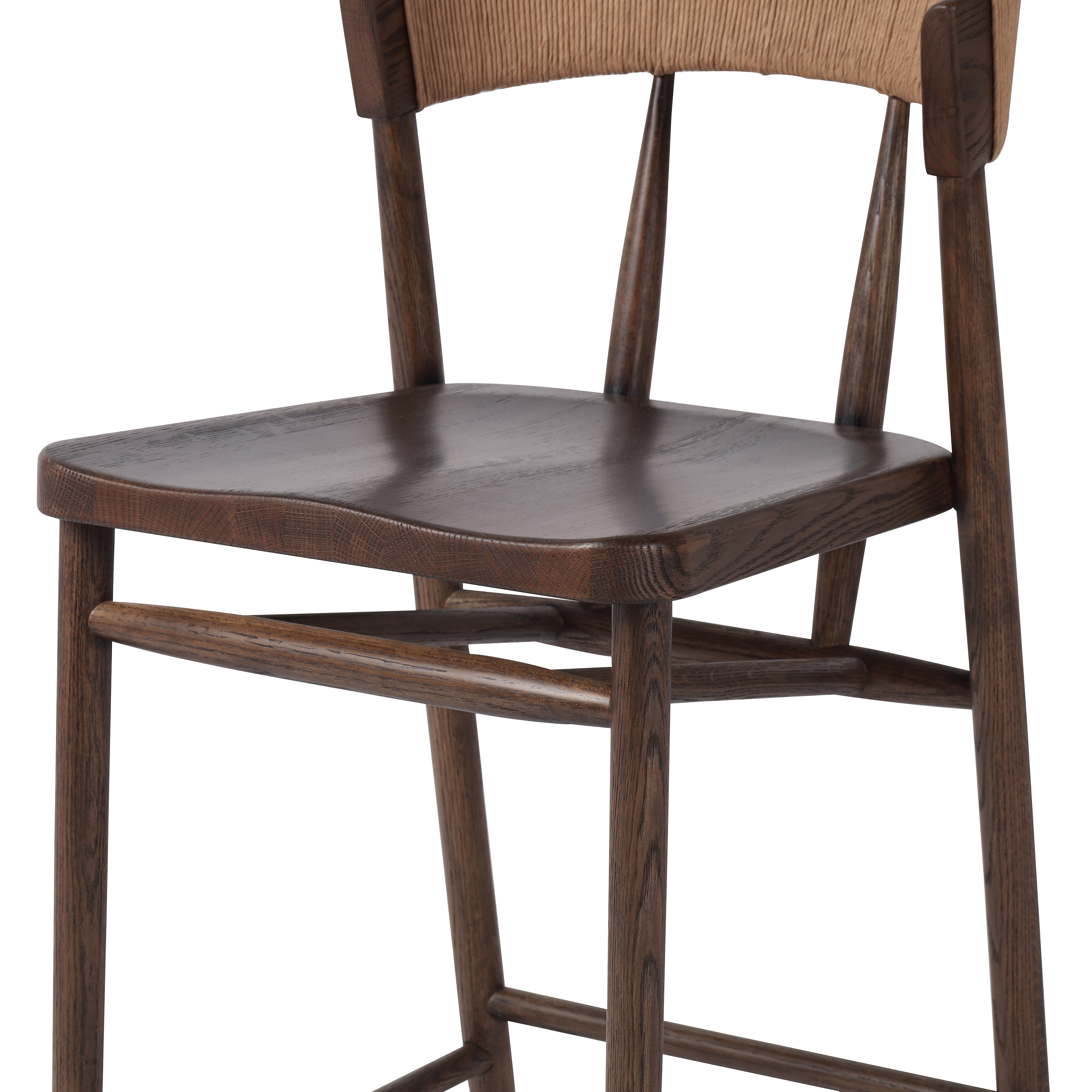 Buxton Bar + Counter Stool - Natural Paper Rush - Image 7