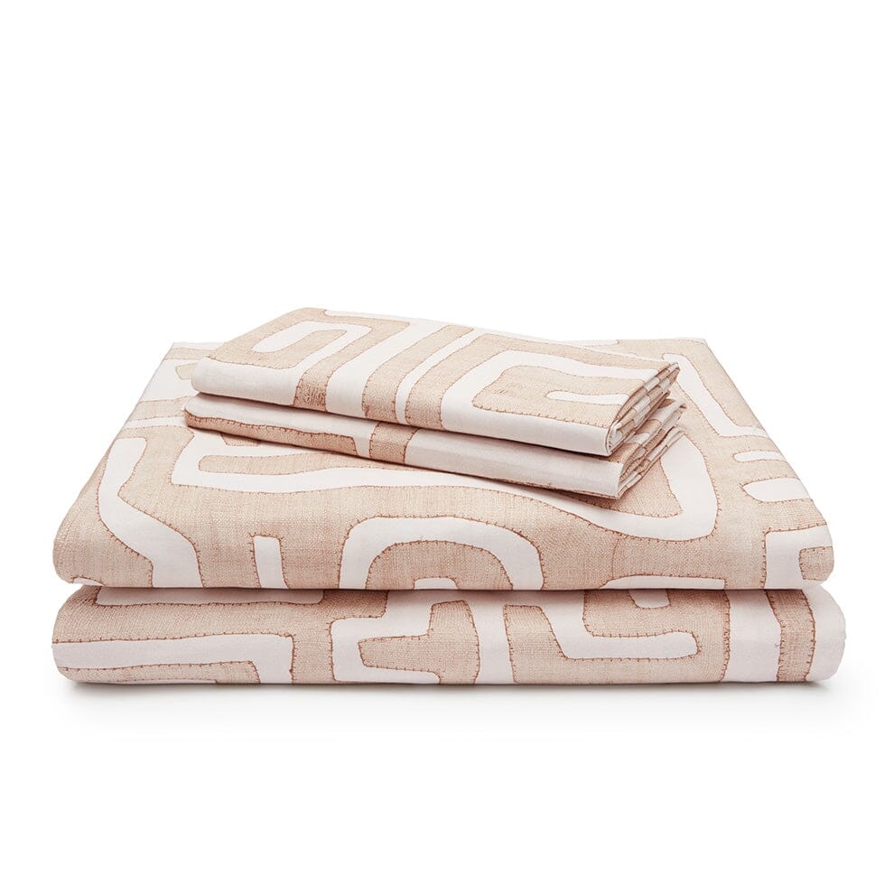 Blush Classic Kuba Cloth Sheet Set - Image 0