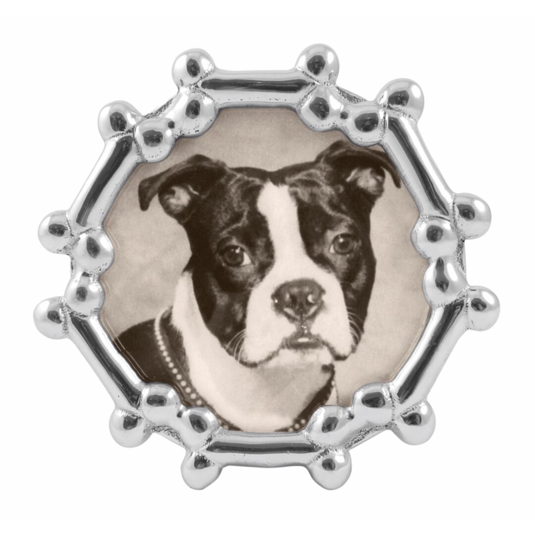 Mariposa Dog Bone Round Picture Frame - Image 0