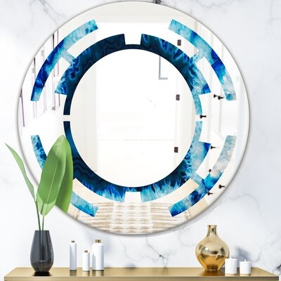 Brazilian Thunder Egg Space Modern & Contemporary Frameless Wall Mirror - Image 0
