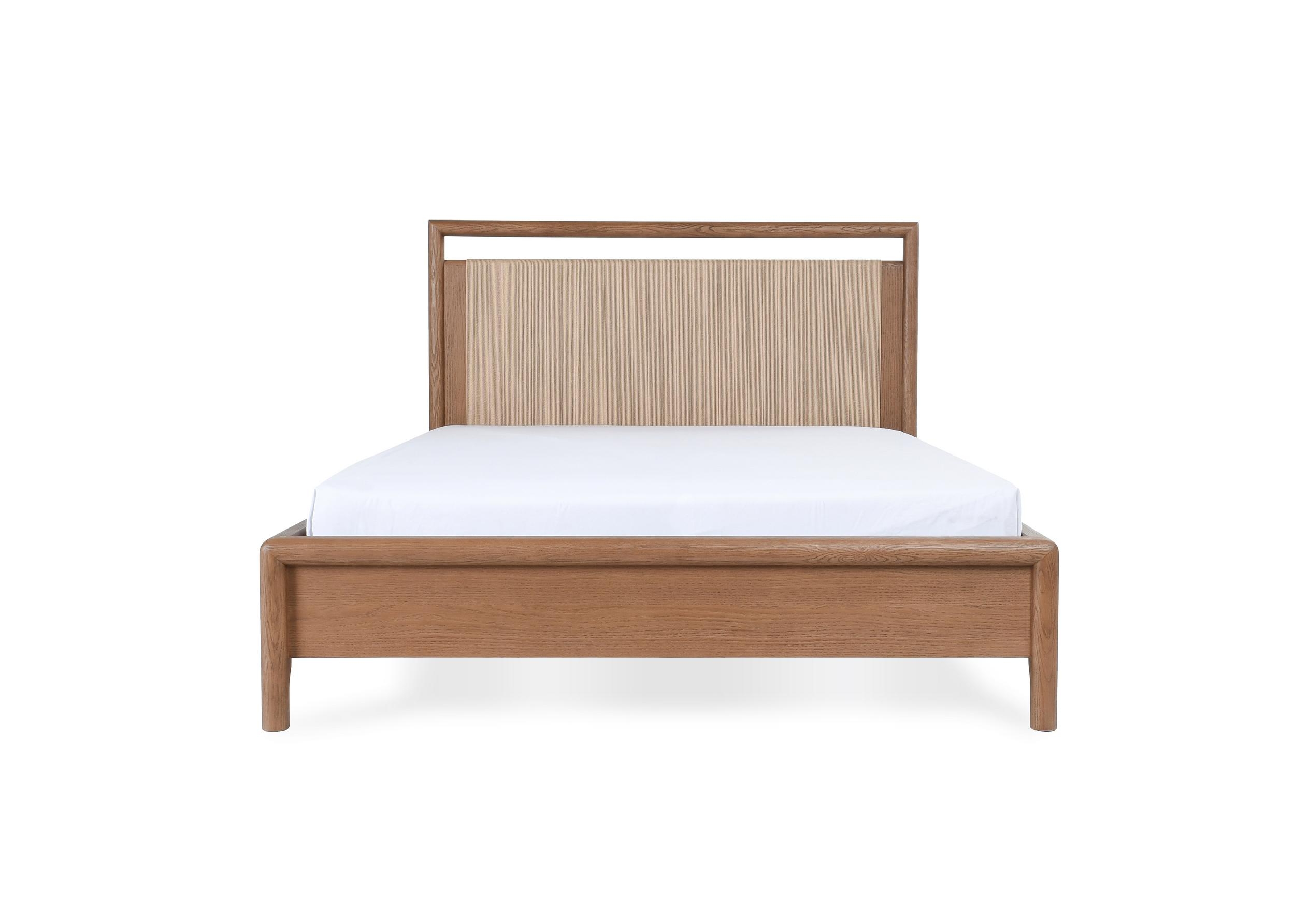 Corda Oak Wood Cal King Bed Brown/Natural - Image 5