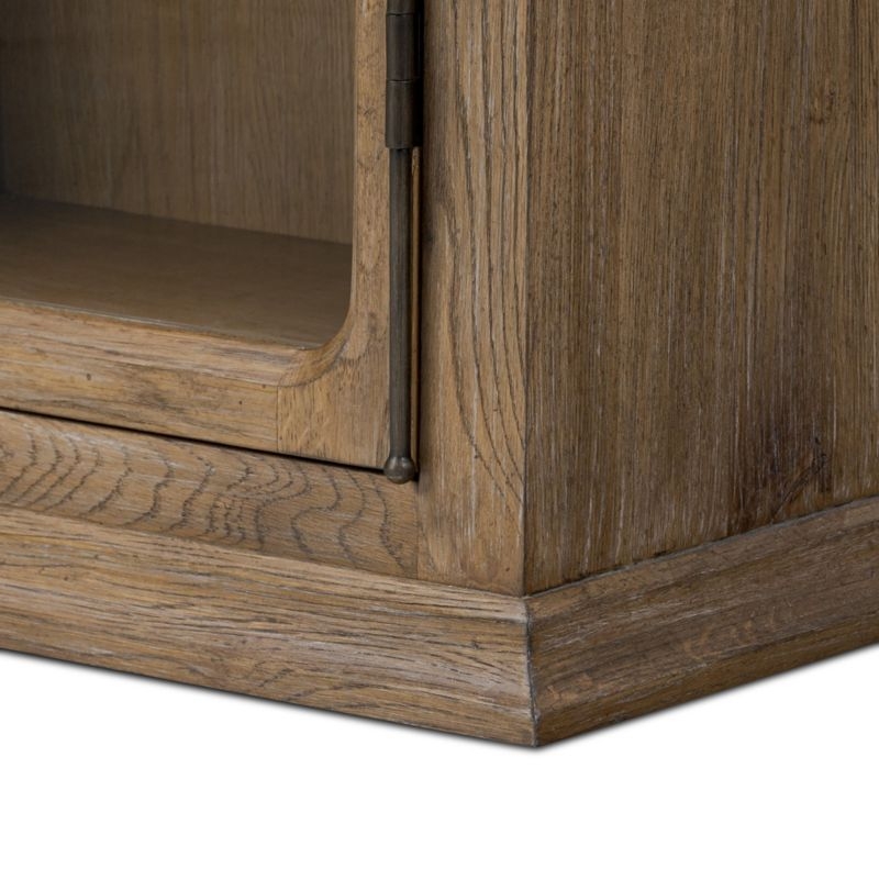 Amos 55" Weathered Oak Storage Cabinet - Image 4