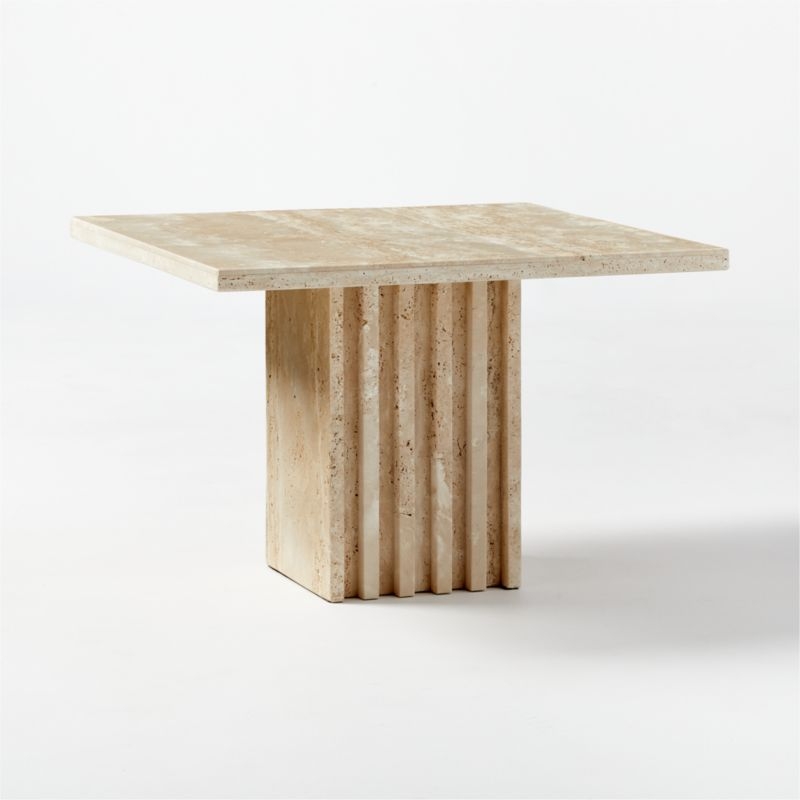 Carve Travertine Small Cocktail Table - Image 7