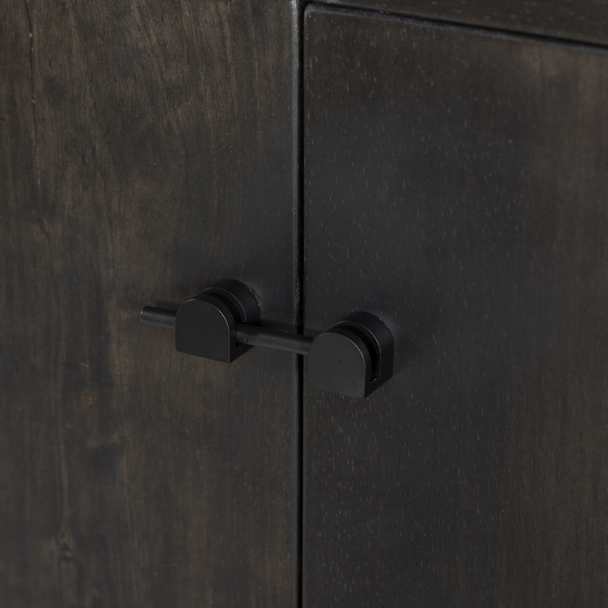 Reza Bookcase - Worn Black Acacia - Image 8