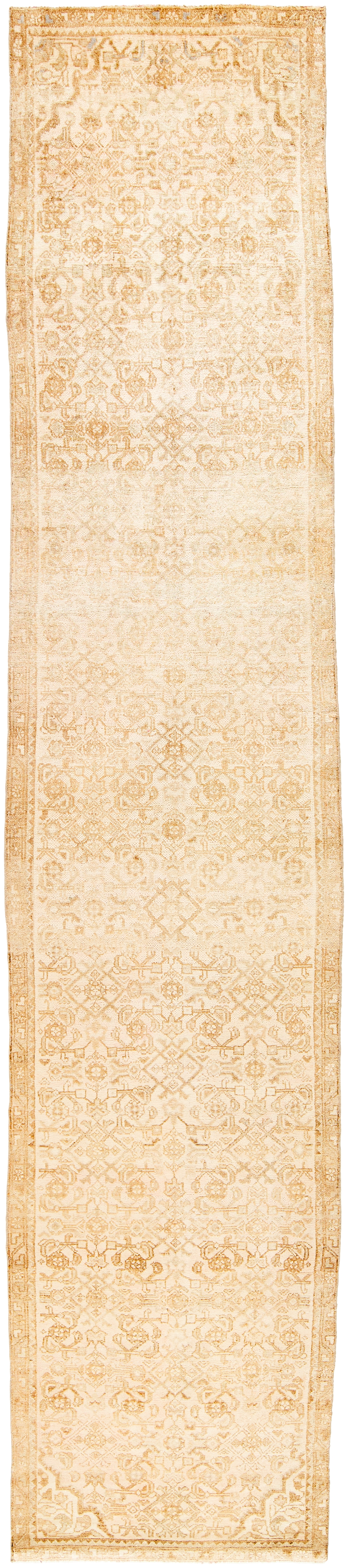 Antique One of a Kind  Indoor 2'7" x 12'8" Handmade Rug - Image 0