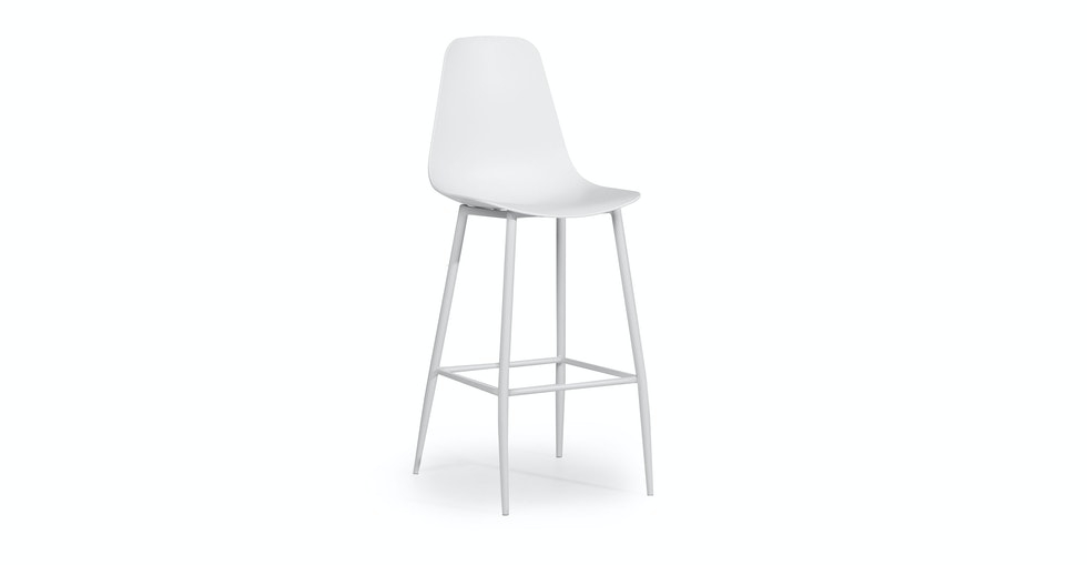 Svelti Bar Stool - Pure White - Image 0