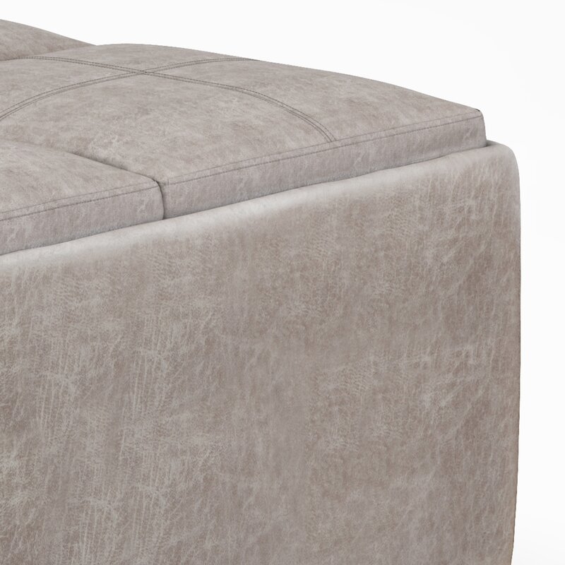Elaazar 35'' Wide Tufted Rectangle Storage Ottoman - Image 7